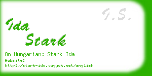 ida stark business card